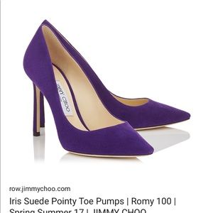 Jimmy Choo classic pumps in suede purple